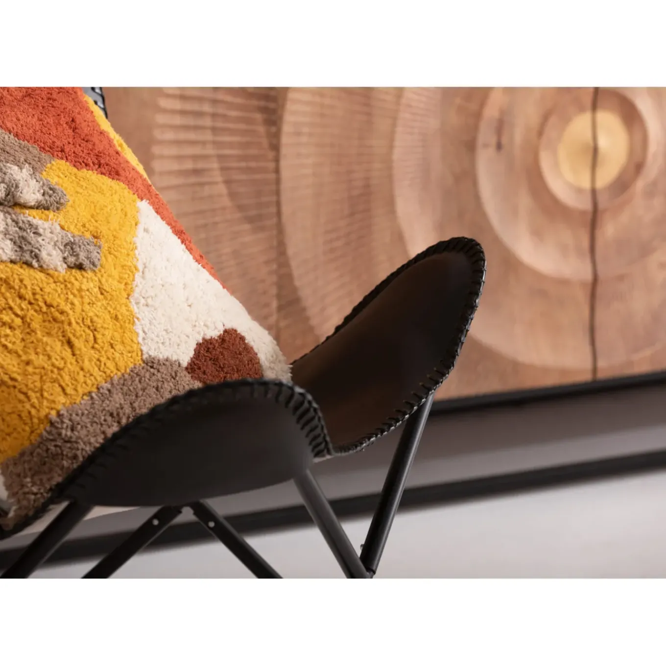 Fauteuil California Cuir Noir