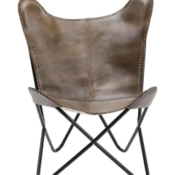 Fauteuil California Cuir Marron Fonce
