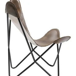 Fauteuil California Cuir Marron Fonce