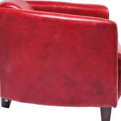 Fauteuil Cigar Lounge Rouge