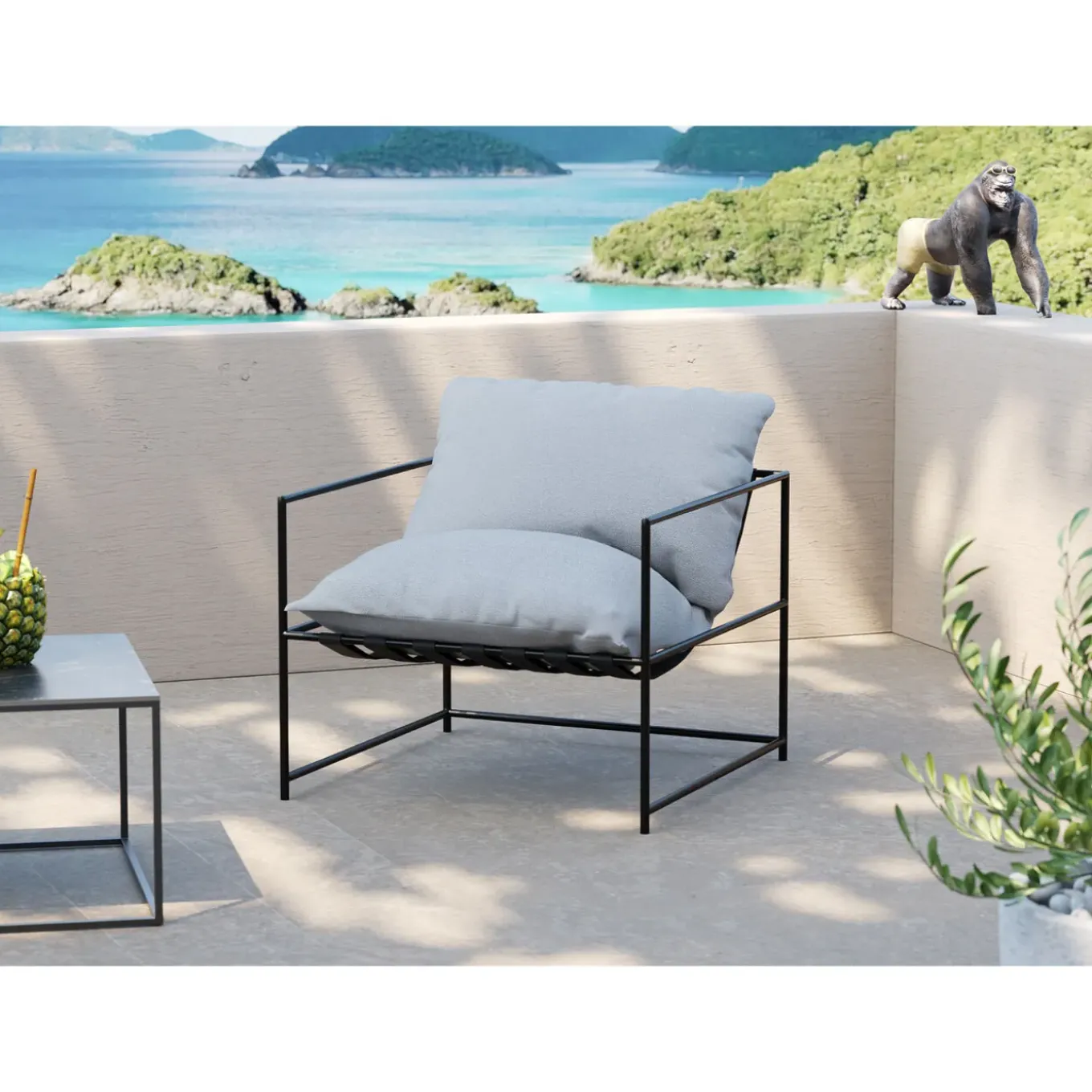 Fauteuil Cuby Garden Blanc