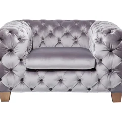 Fauteuil Desire Gris Argente
