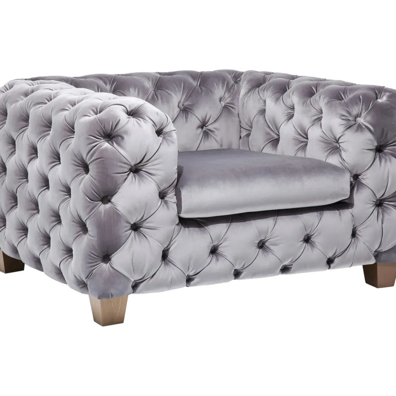 Fauteuil Desire Gris Argente