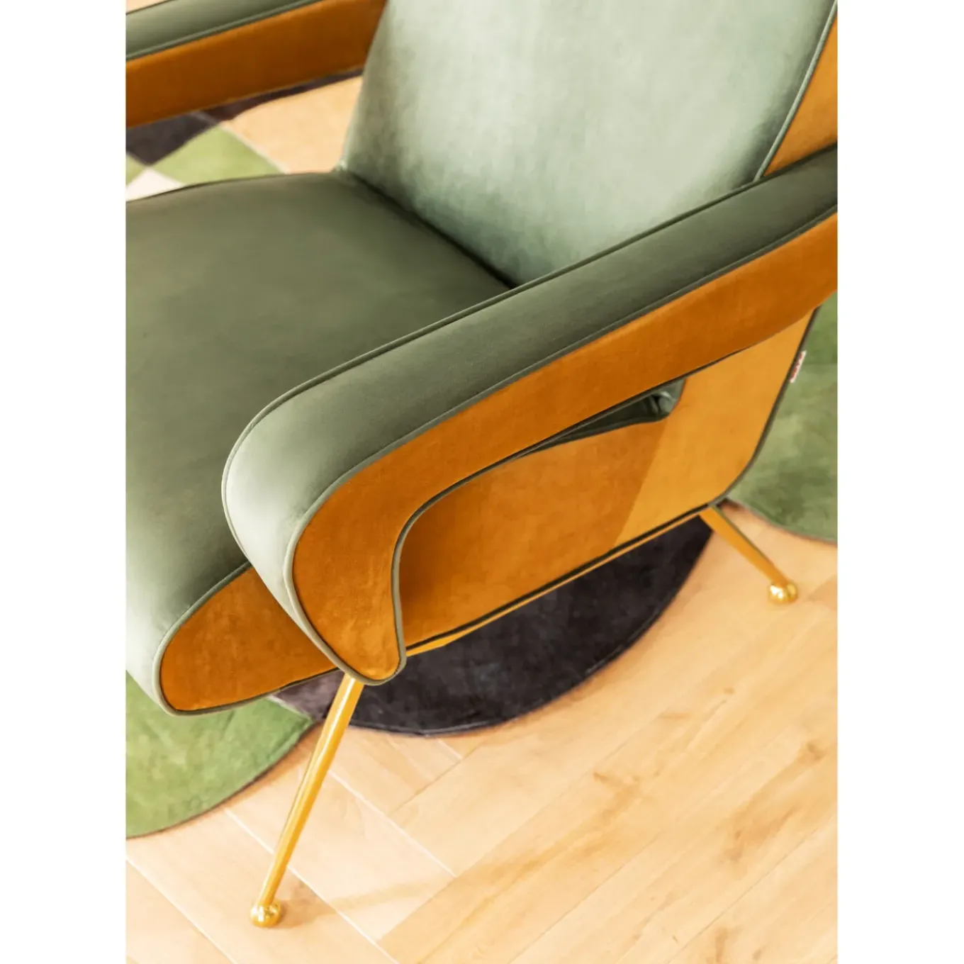 Fauteuil Luna Haut Dossier Vert