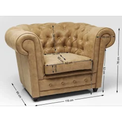 Fauteuil Oxford Vintage Smart