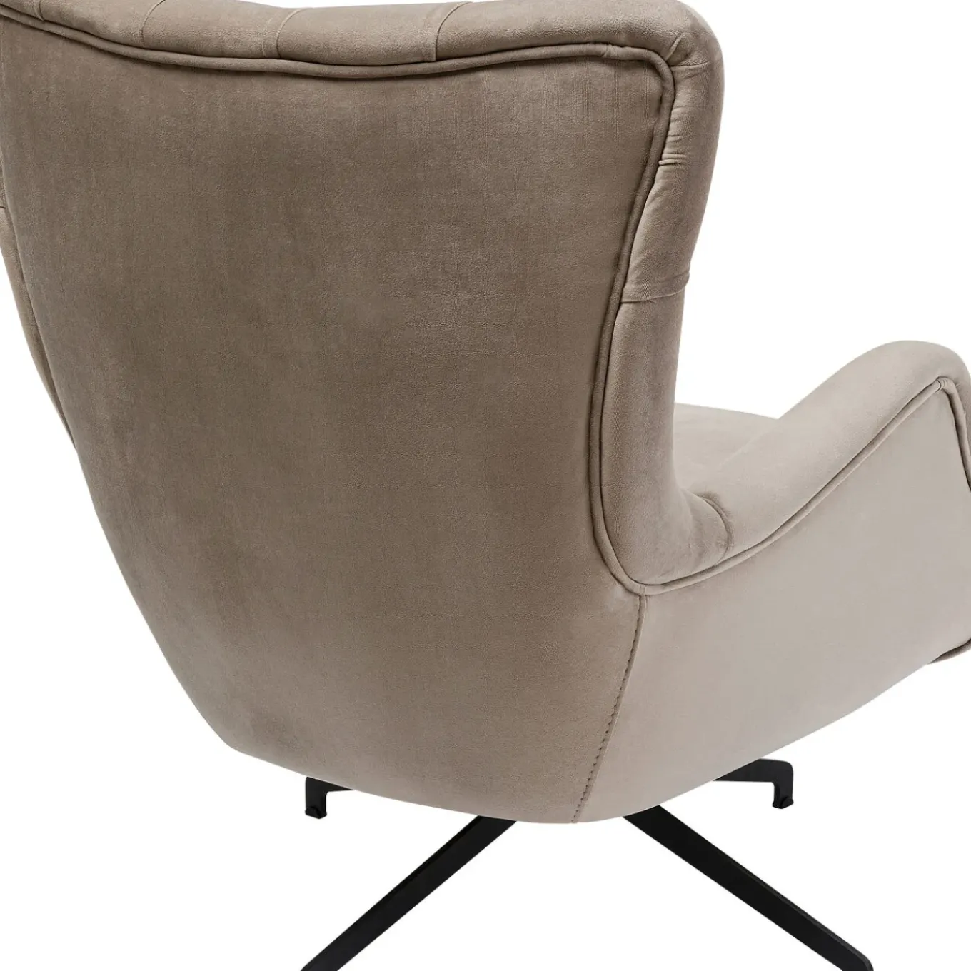 Fauteuil Pivotant Bellissima Velours Beige