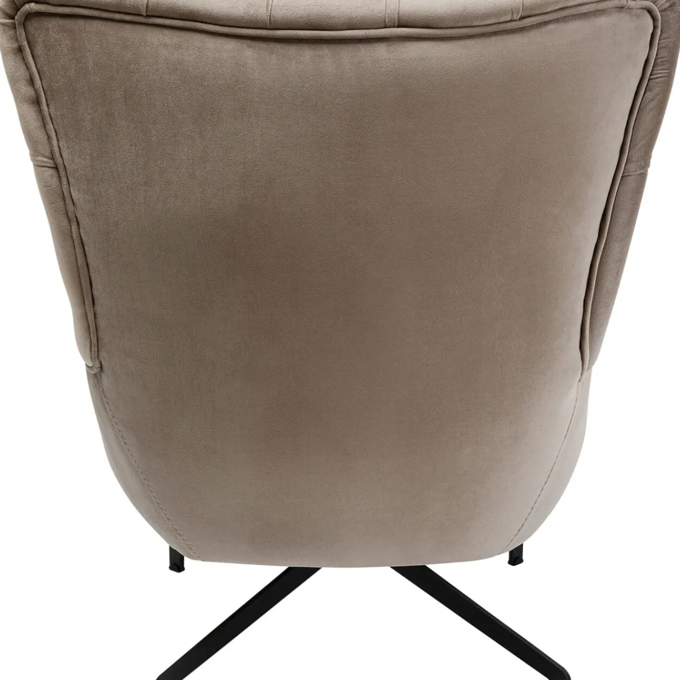 Fauteuil Pivotant Bellissima Velours Beige