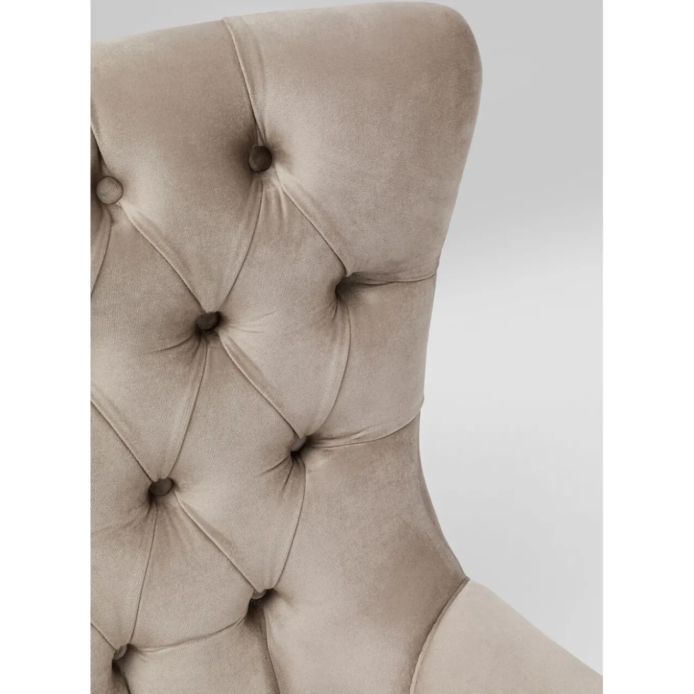 Fauteuil Pivotant Bellissima Velours Beige