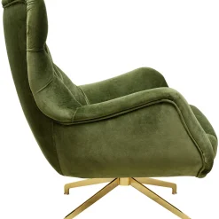 Fauteuil Pivotant Bellissima Velours Vert