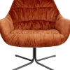 Fauteuil Pivotant Bristol Rouge Rouille