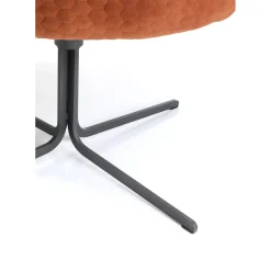 Fauteuil Pivotant Bristol Rouge Rouille
