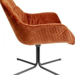 Fauteuil Pivotant Bristol Rouge Rouille