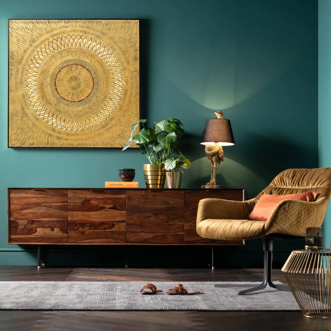 Fauteuil Pivotant Bristol Jaune