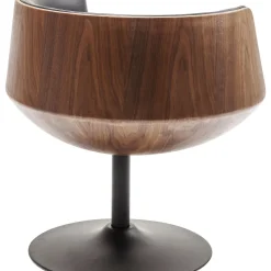 Fauteuil Pivotant Club Noyer
