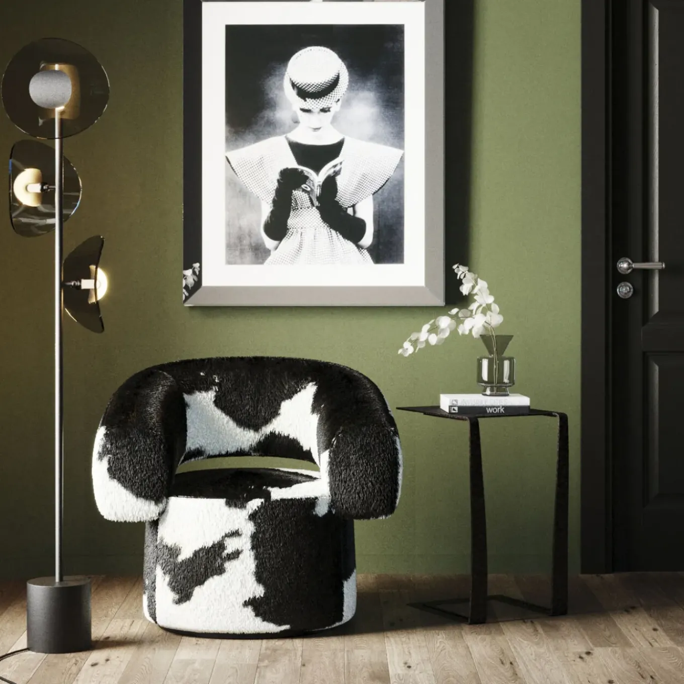 Fauteuil Pivotant Maye Cow