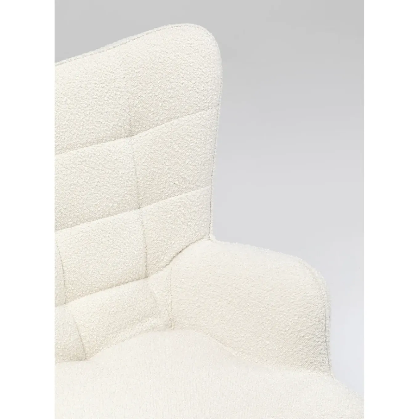 Fauteuil Pivotant Oscar Boucle Creme