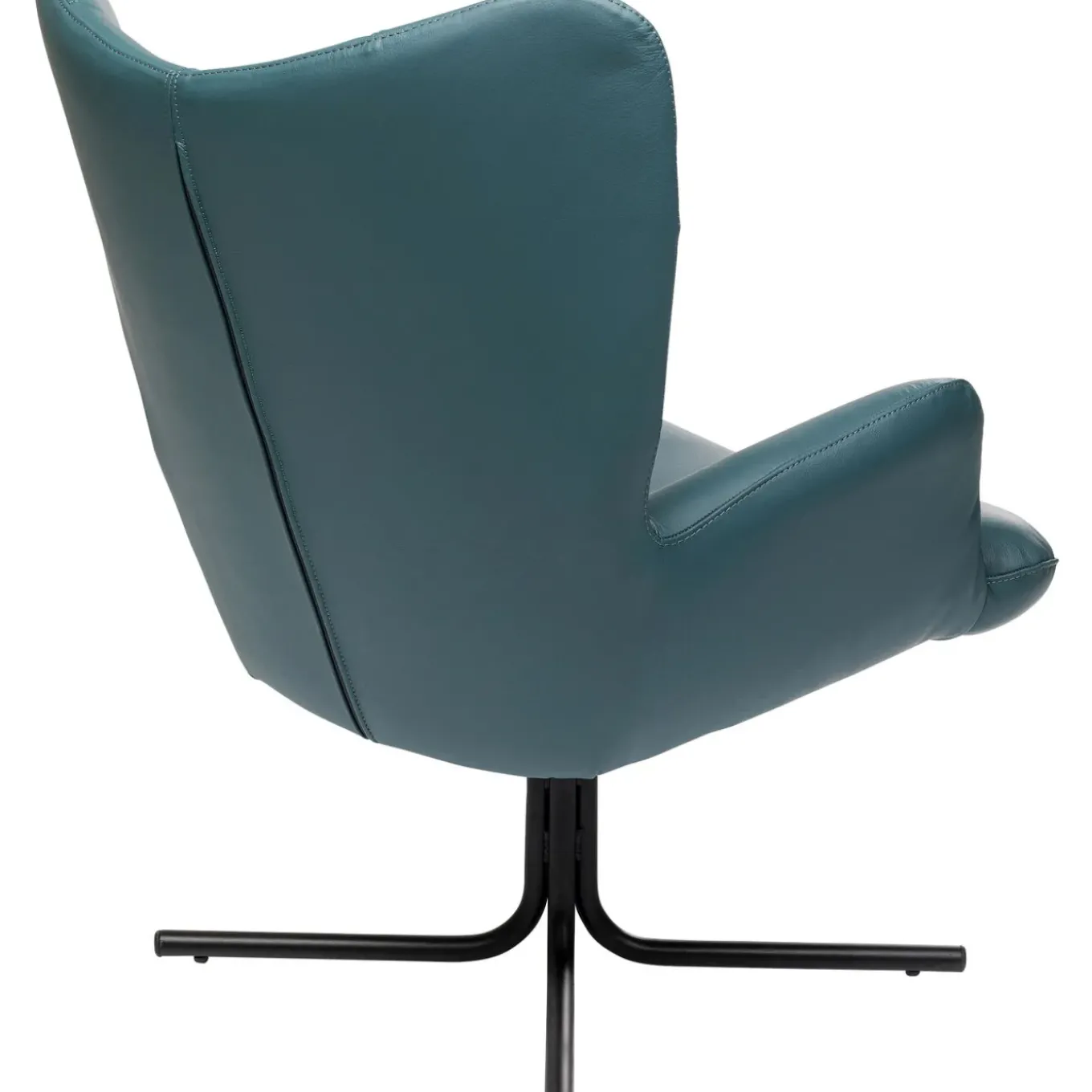 Fauteuil Pivotant Oscar Cuir Bleu