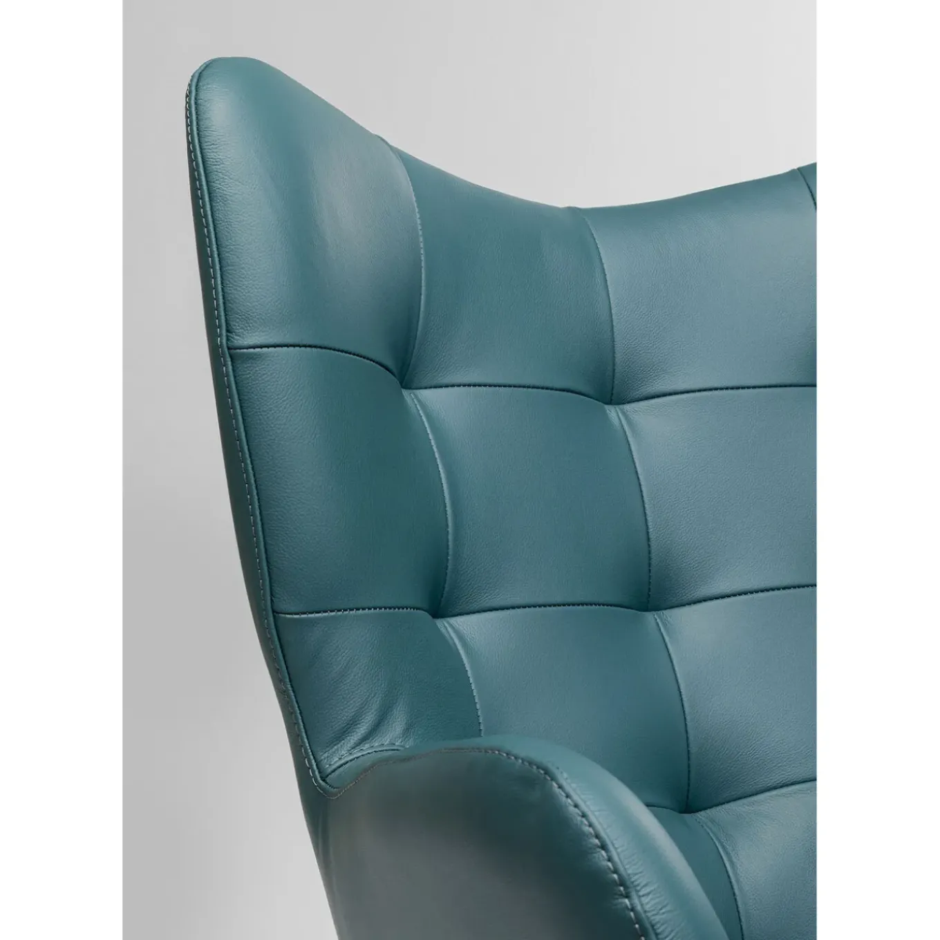 Fauteuil Pivotant Oscar Cuir Bleu
