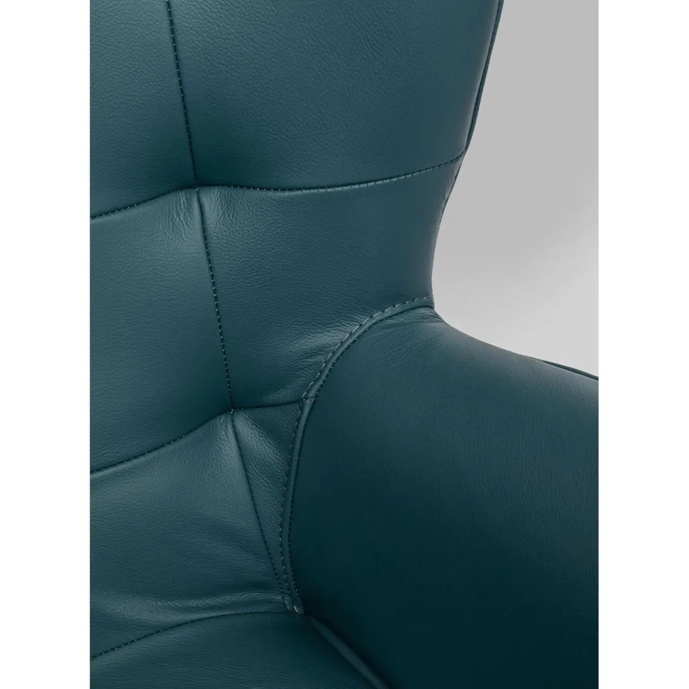 Fauteuil Pivotant Oscar Cuir Bleu