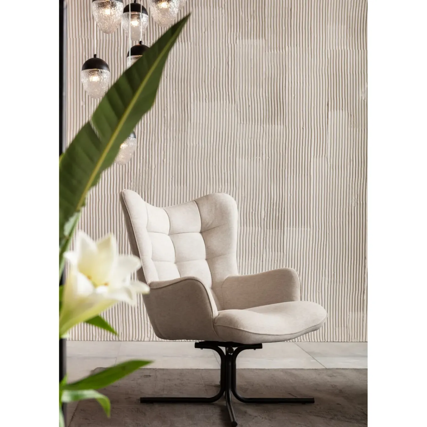 Fauteuil Pivotant Oscar Creme