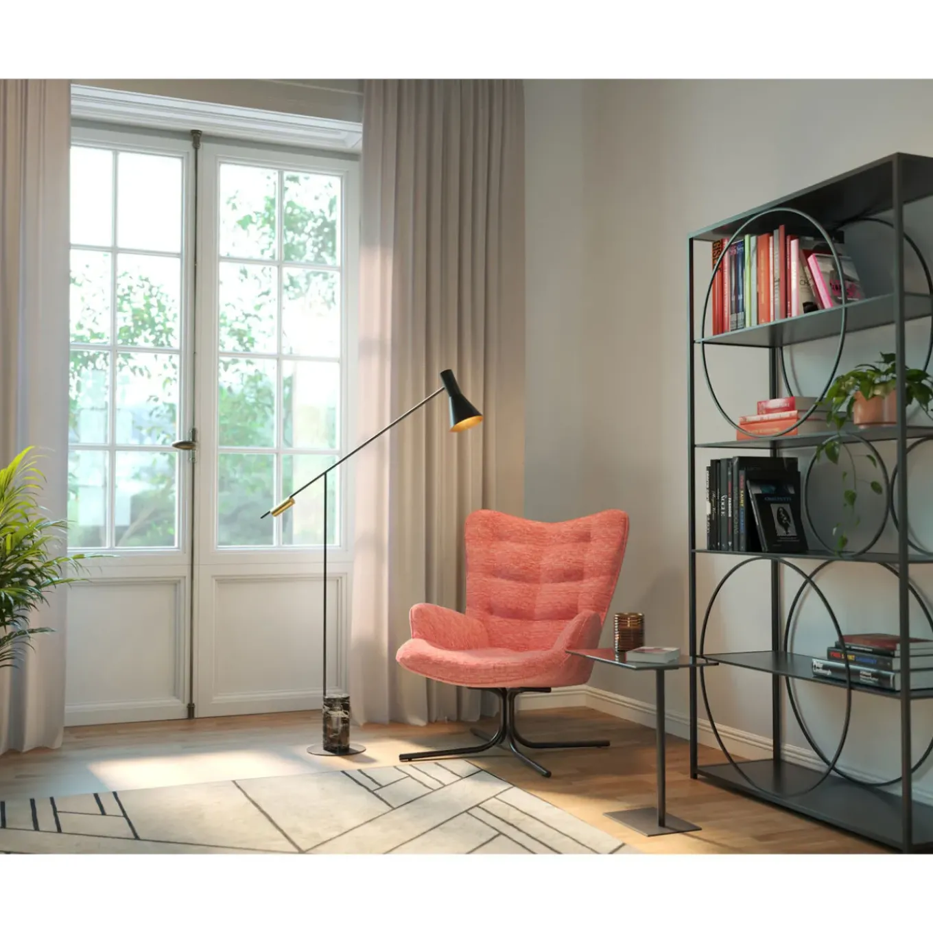 Fauteuil Pivotant Oscar Rose