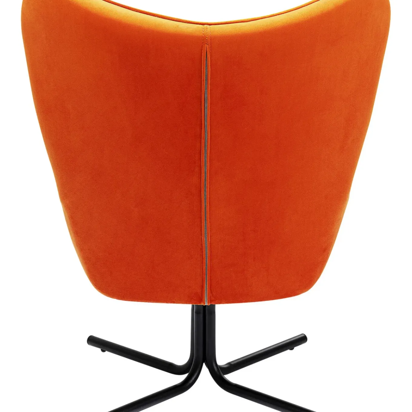 Fauteuil Pivotant Oscar Velours Orange