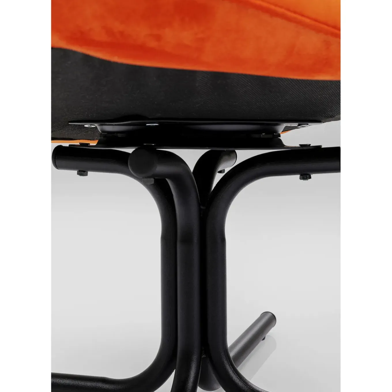 Fauteuil Pivotant Oscar Velours Orange