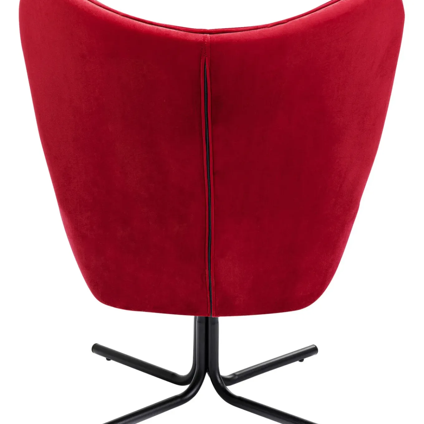 Fauteuil Pivotant Oscar Velours Rouge