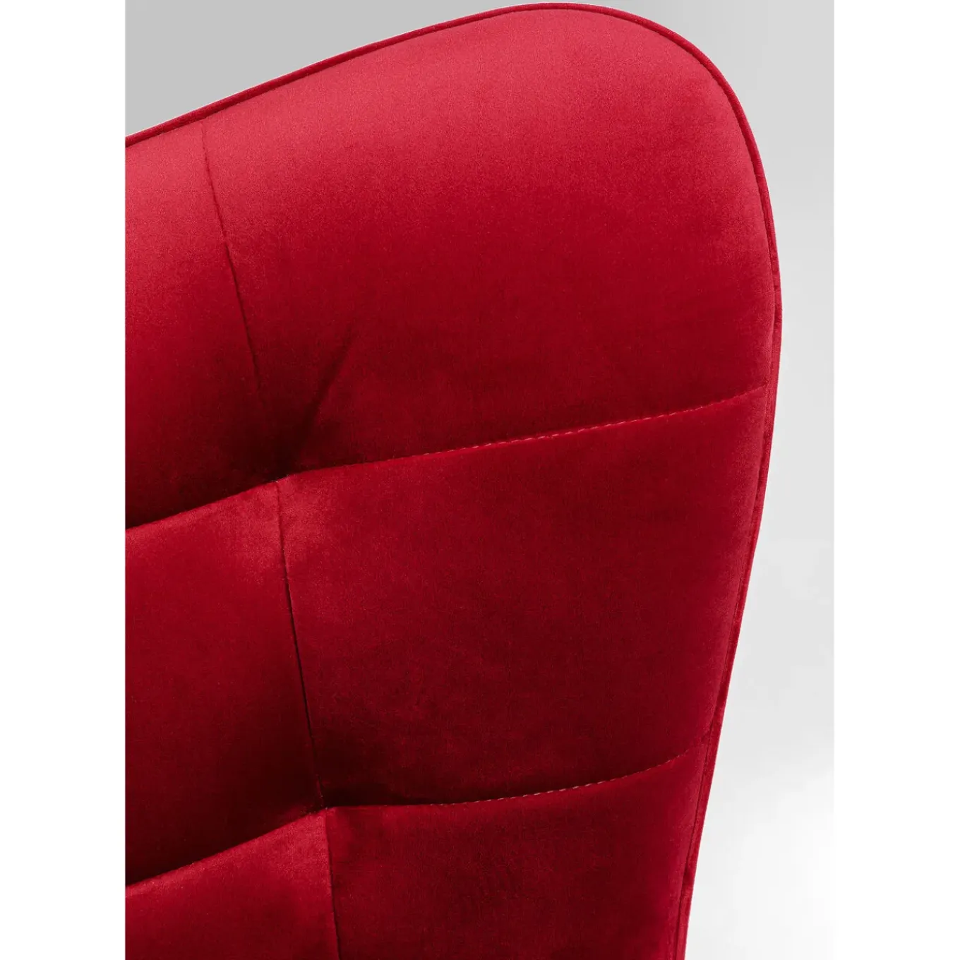 Fauteuil Pivotant Oscar Velours Rouge