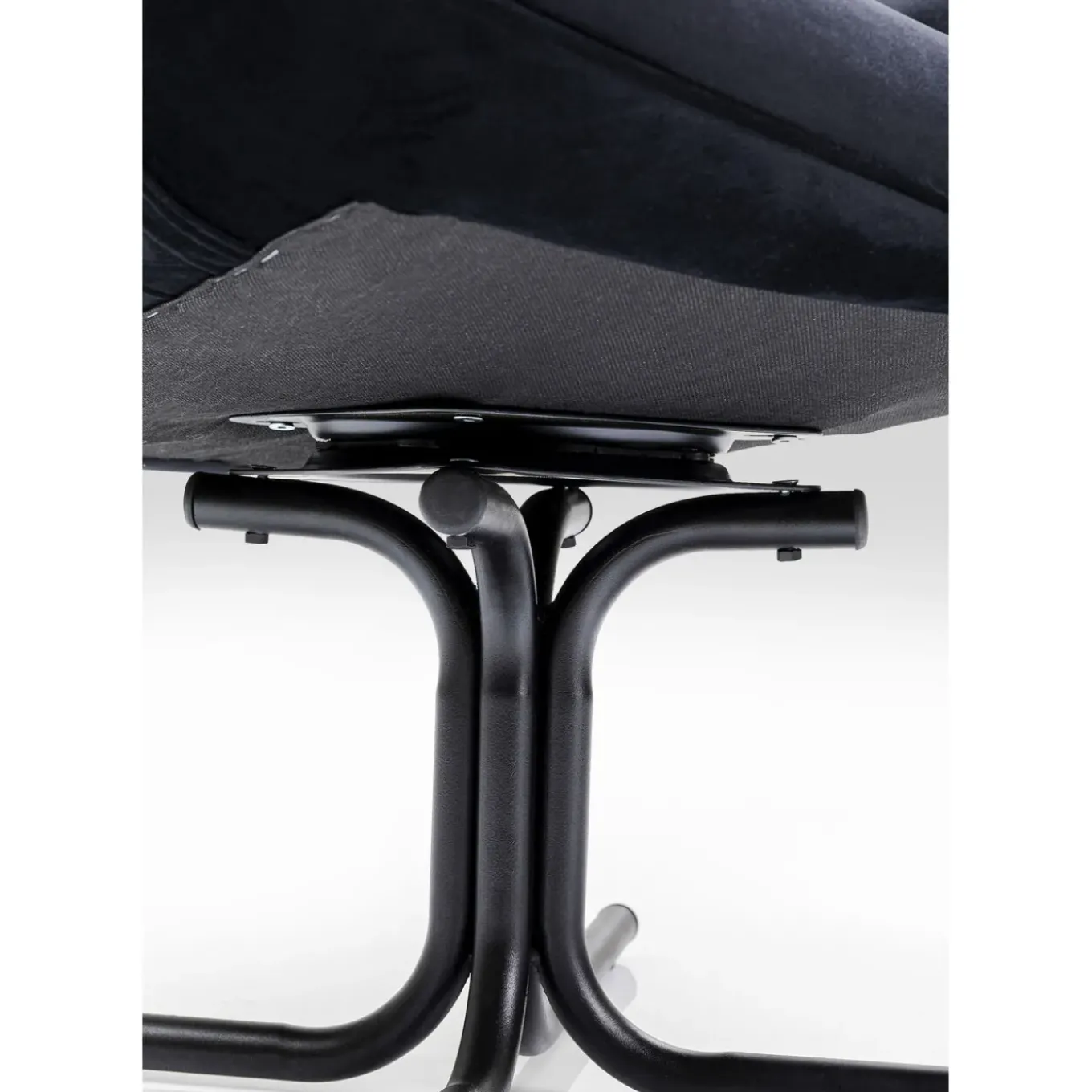 Fauteuil Pivotant Oscar Velours Noir