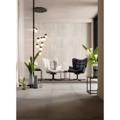 Fauteuil Pivotant Oscar Velours Noir