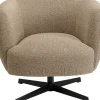 Fauteuil Pivotant Peony Beige