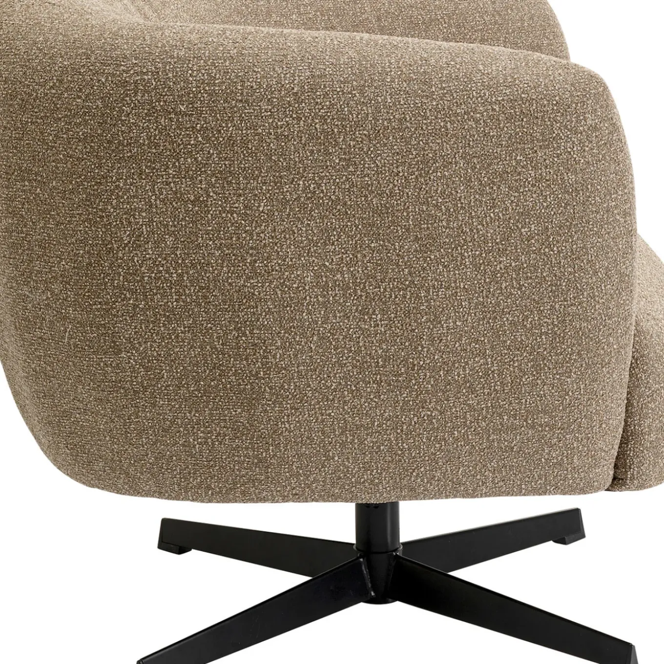 Fauteuil Pivotant Peony Beige