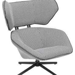 Fauteuil Pivotant Toledo Noir-Blanc