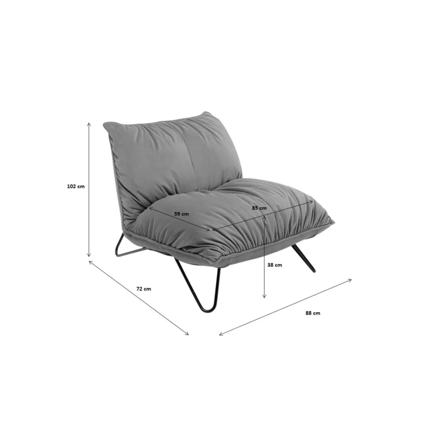 Fauteuil Port Pino Jaune