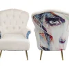 Fauteuil Portrait Creme