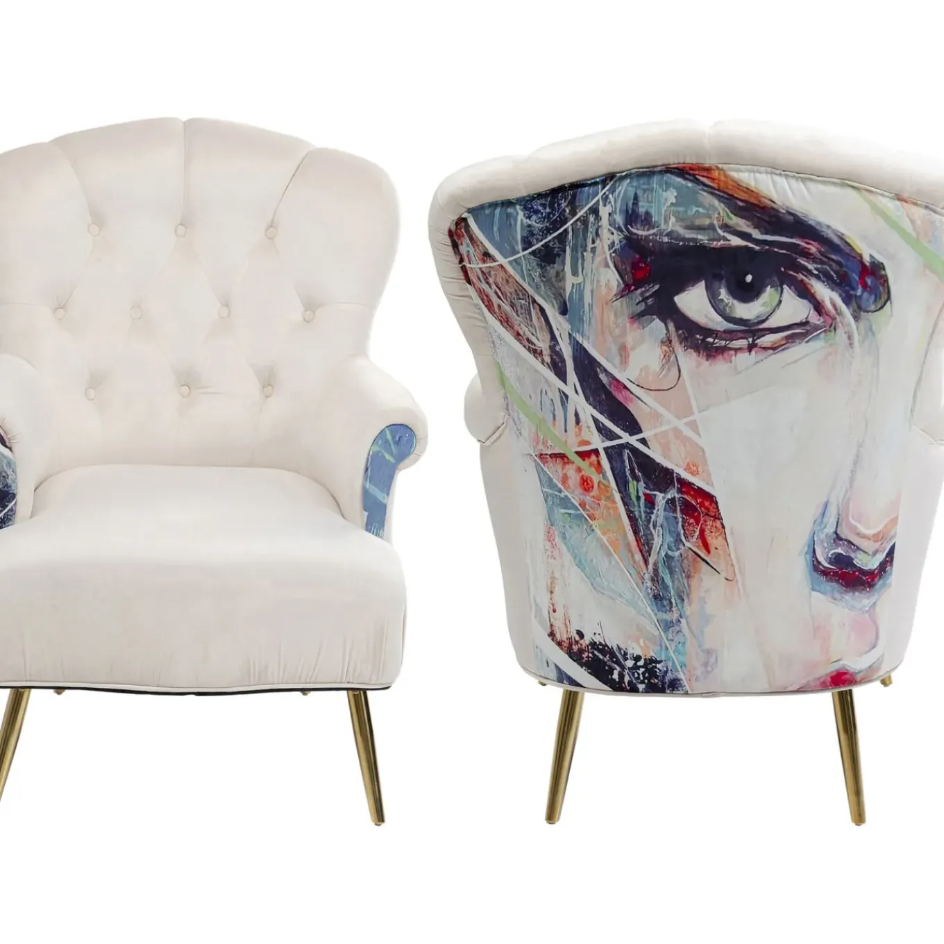 Fauteuil Portrait Creme