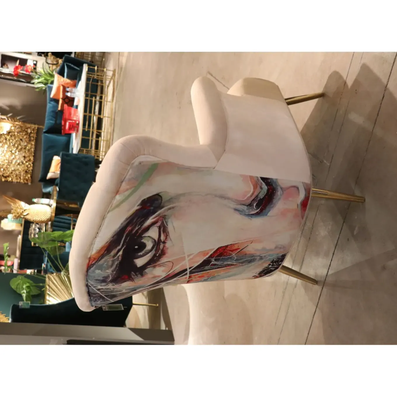 Fauteuil Portrait Creme