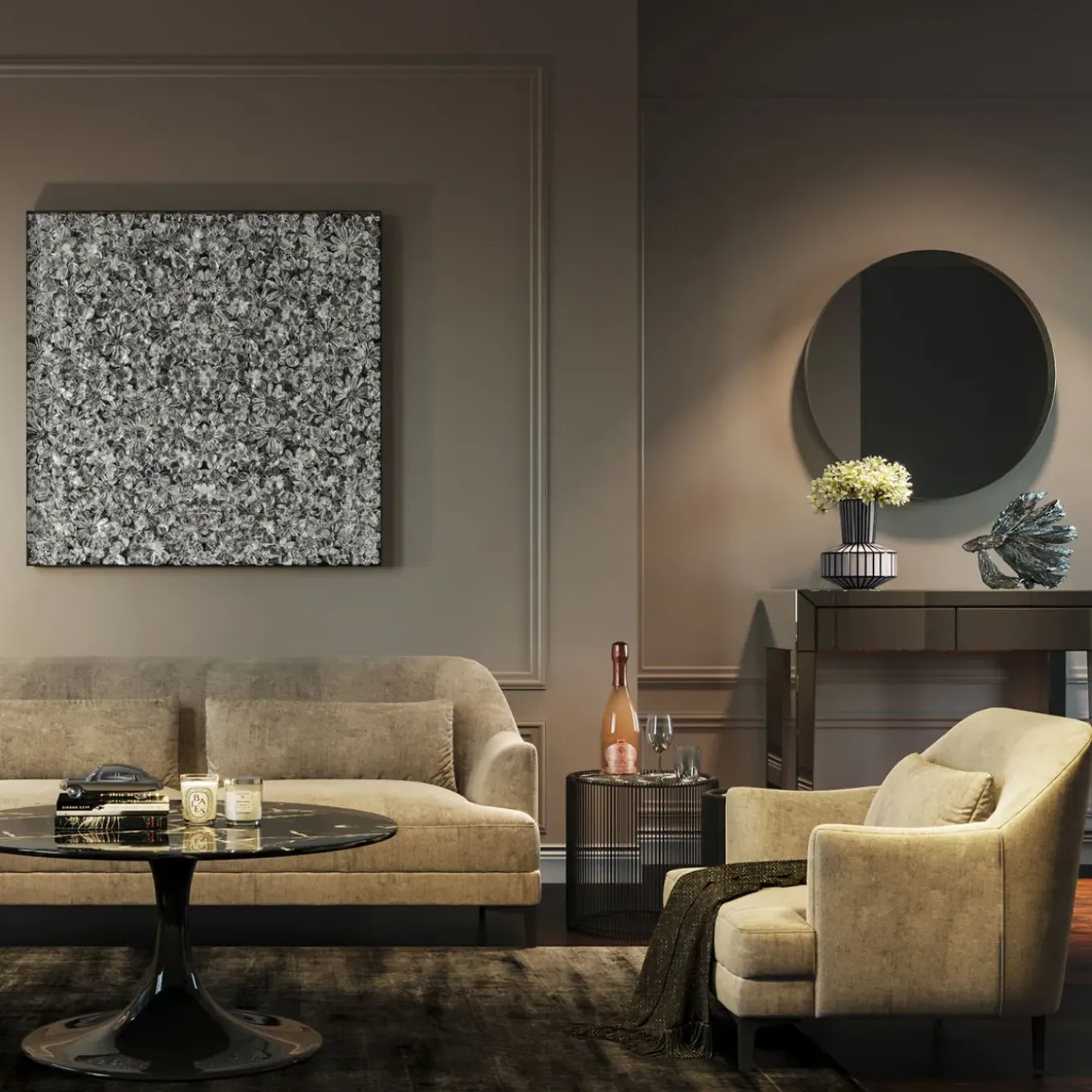 Fauteuil Proud Gris