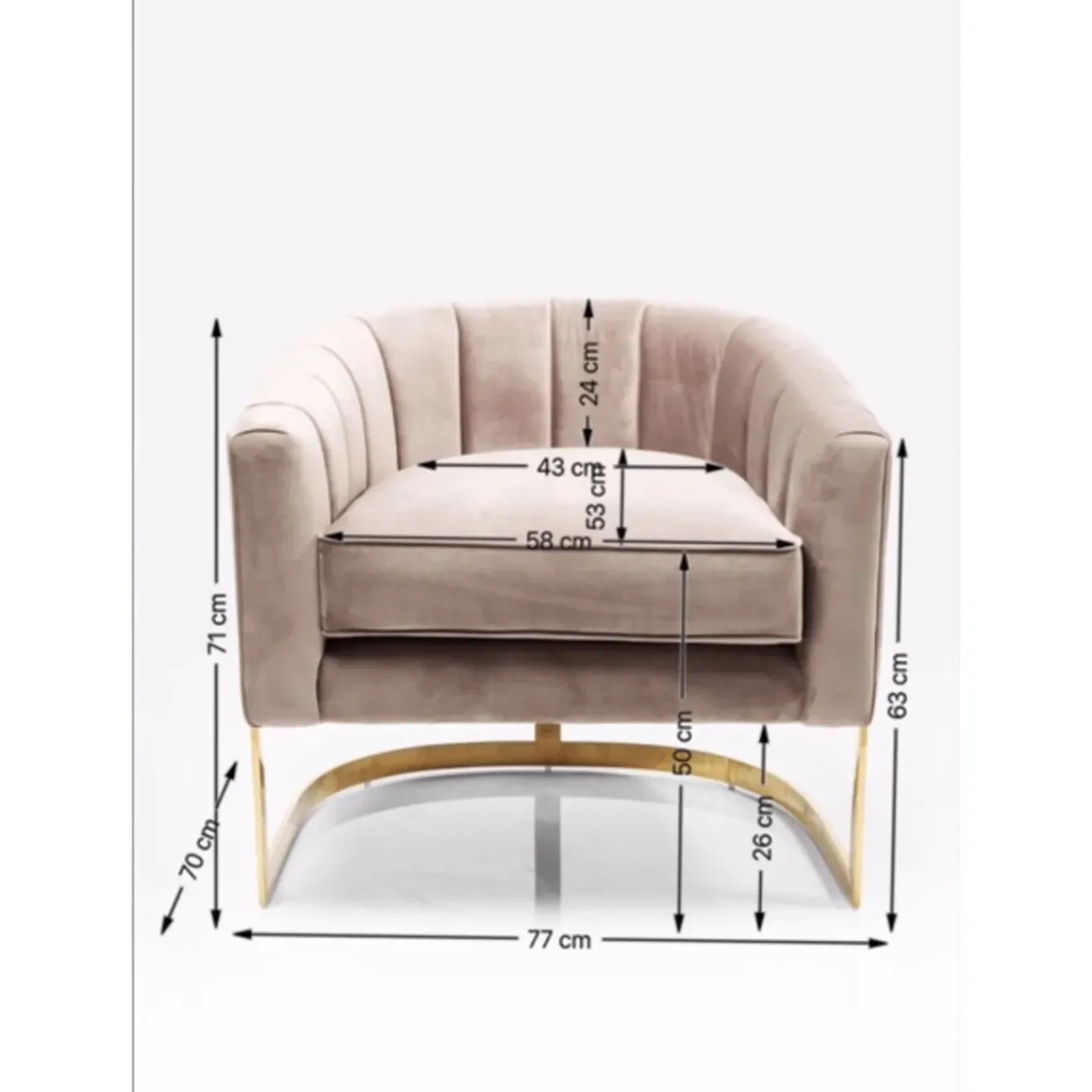 Fauteuil Pure Elegance Beige