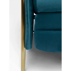 Fauteuil Relax Lazy Velours Bleu