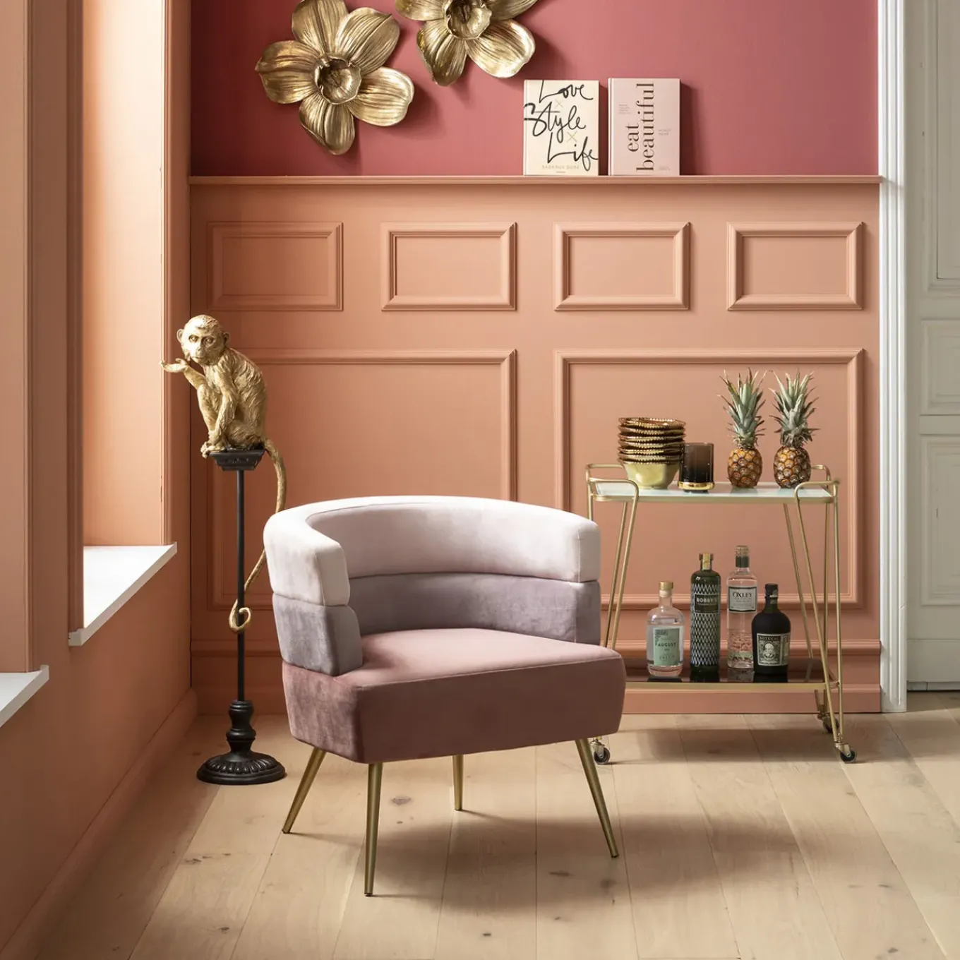 Fauteuil Sandwich Mauve