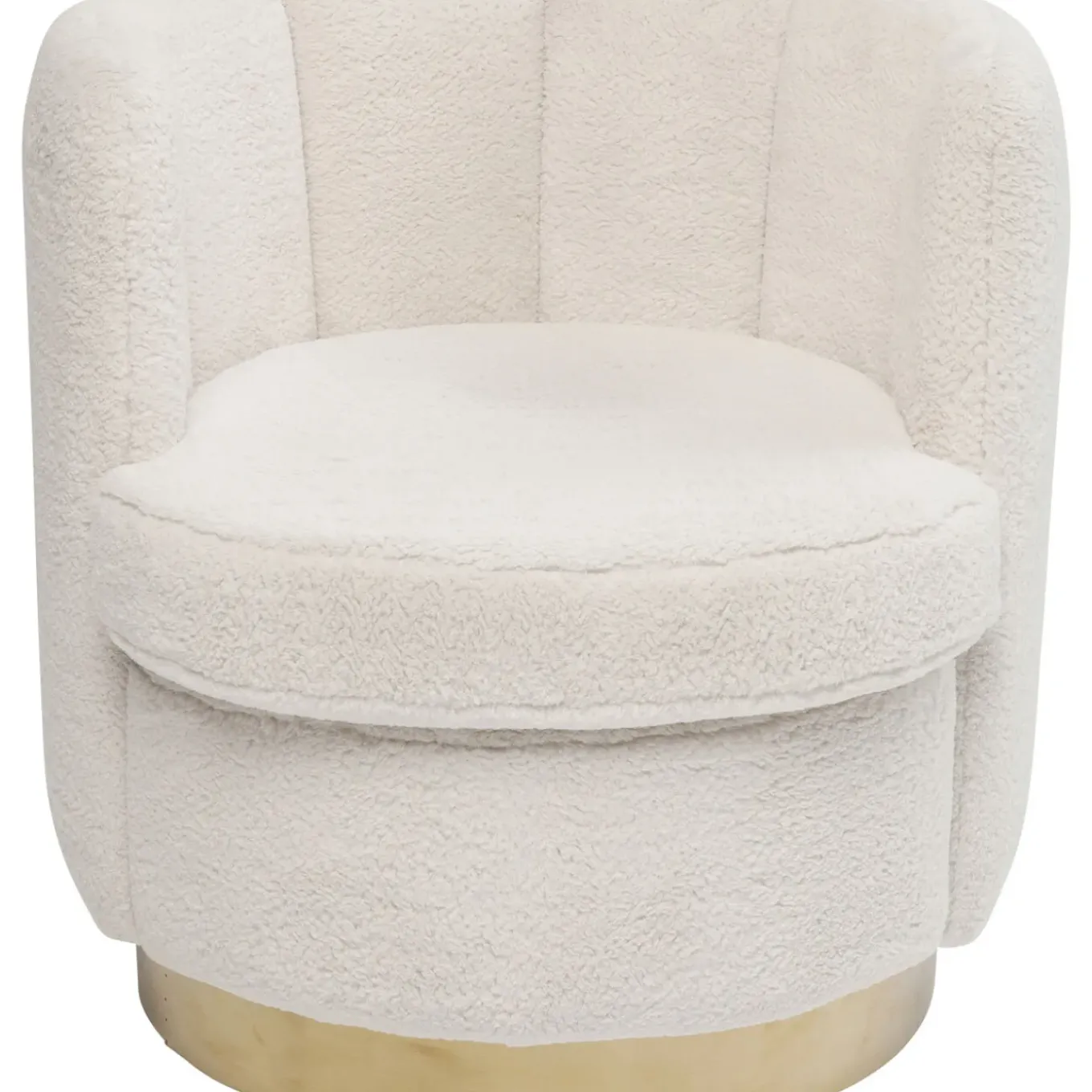 Fauteuil Silhouette Fur Blanc