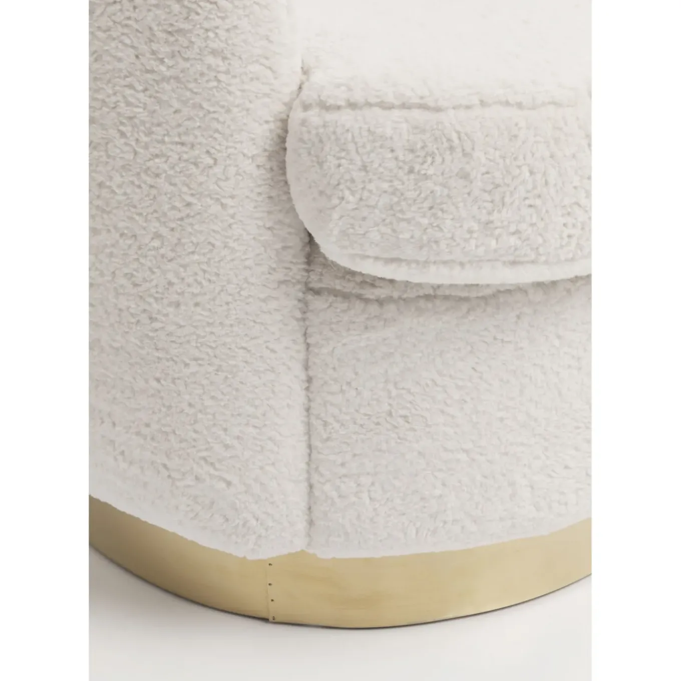 Fauteuil Silhouette Fur Blanc