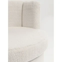 Fauteuil Silhouette Fur Blanc