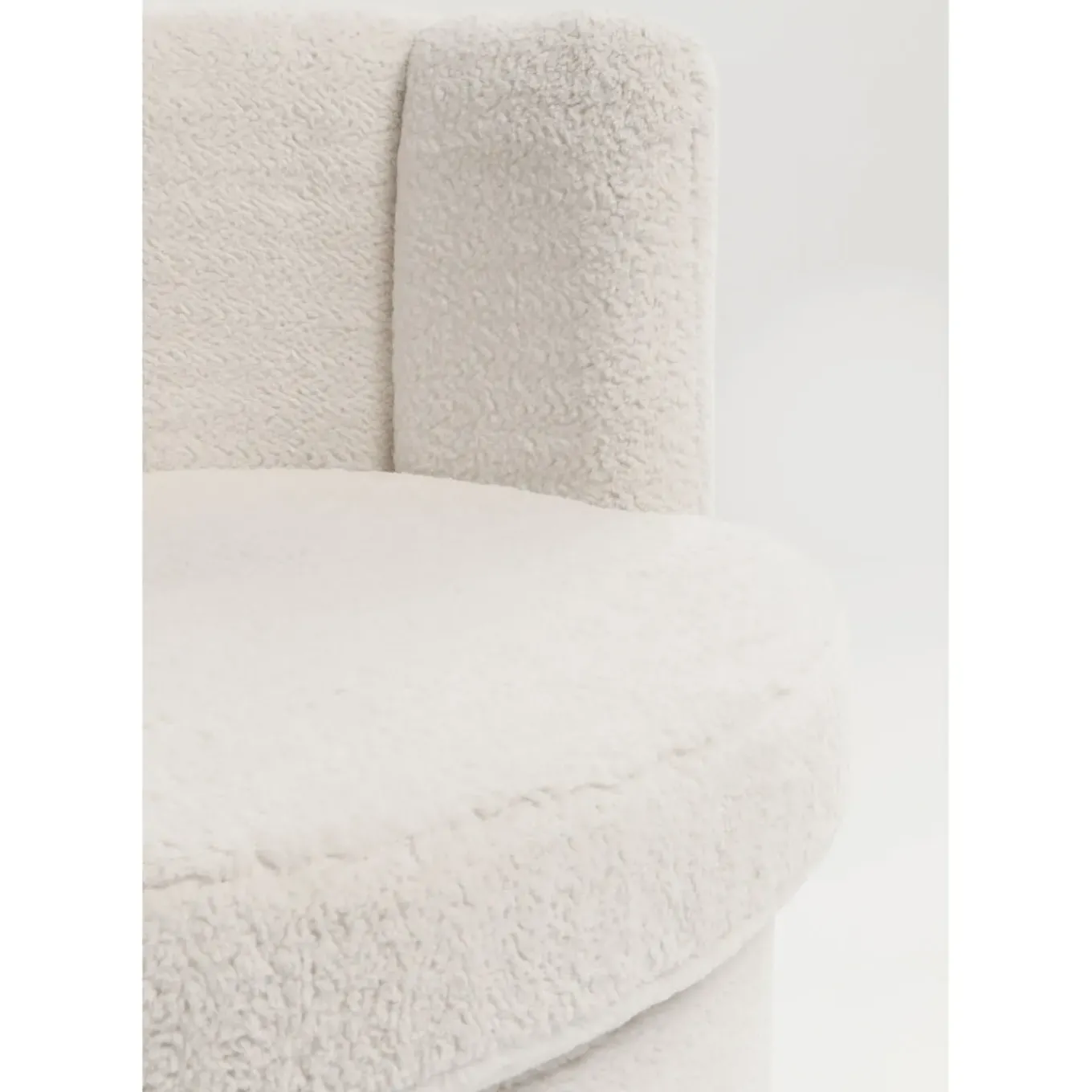Fauteuil Silhouette Fur Blanc