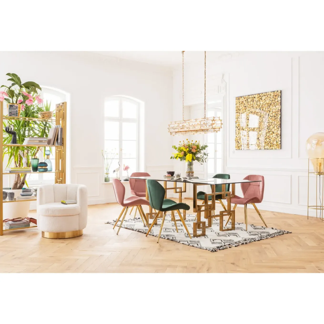 Fauteuil Silhouette Fur Blanc