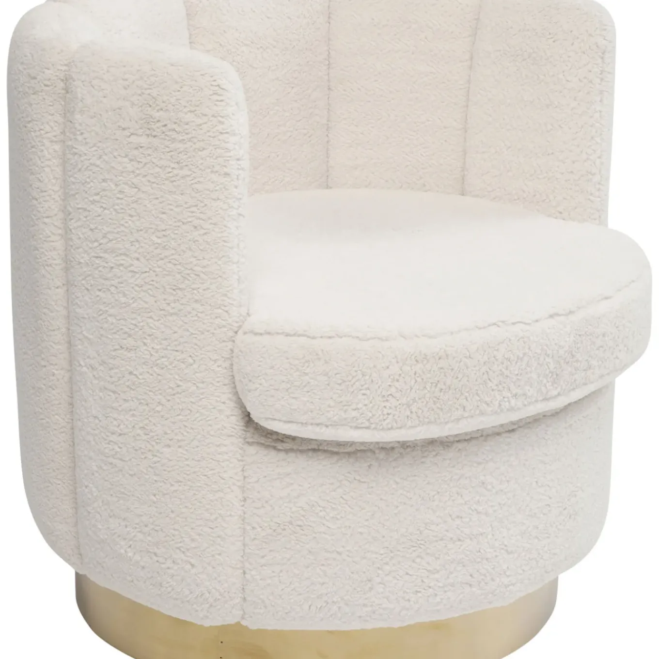 Fauteuil Silhouette Fur Blanc