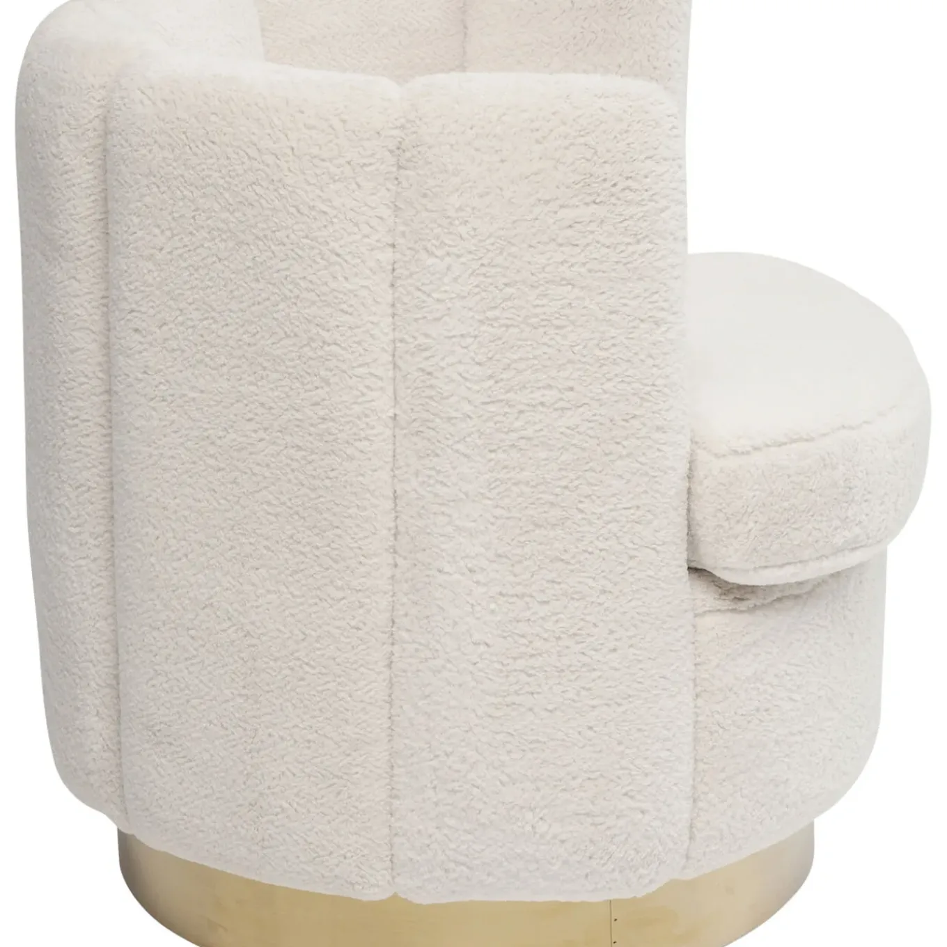 Fauteuil Silhouette Fur Blanc