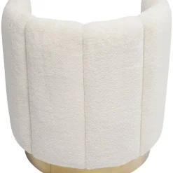 Fauteuil Silhouette Fur Blanc